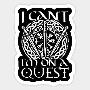 I'm on a side quest - larper Sticker